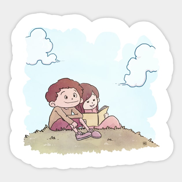 Alone with you Sticker by NinoBalitaIllustration